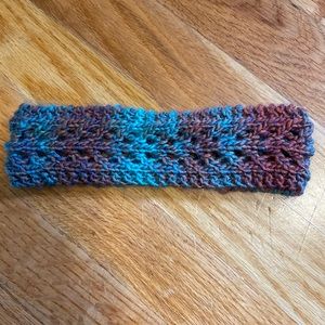 Lovely hand knit lace headband, new, never worn